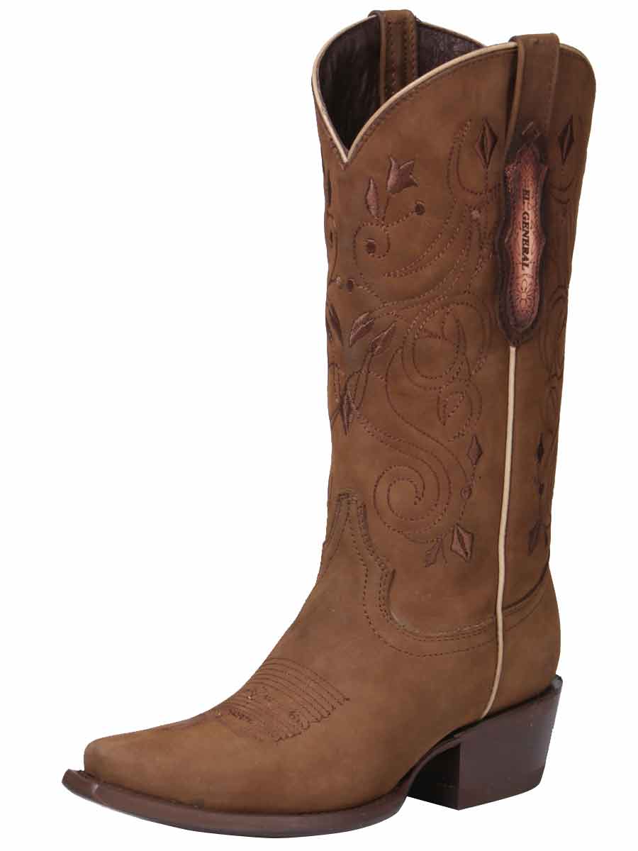 El General Limited Edition Western Boot - Nobuck Camel 34513