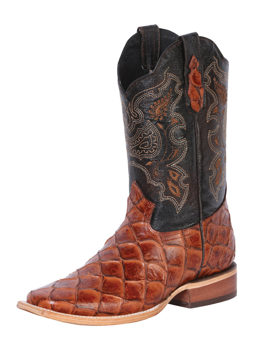 El General Rodeo Boot - Imit Pirarucu - Cognac 41793