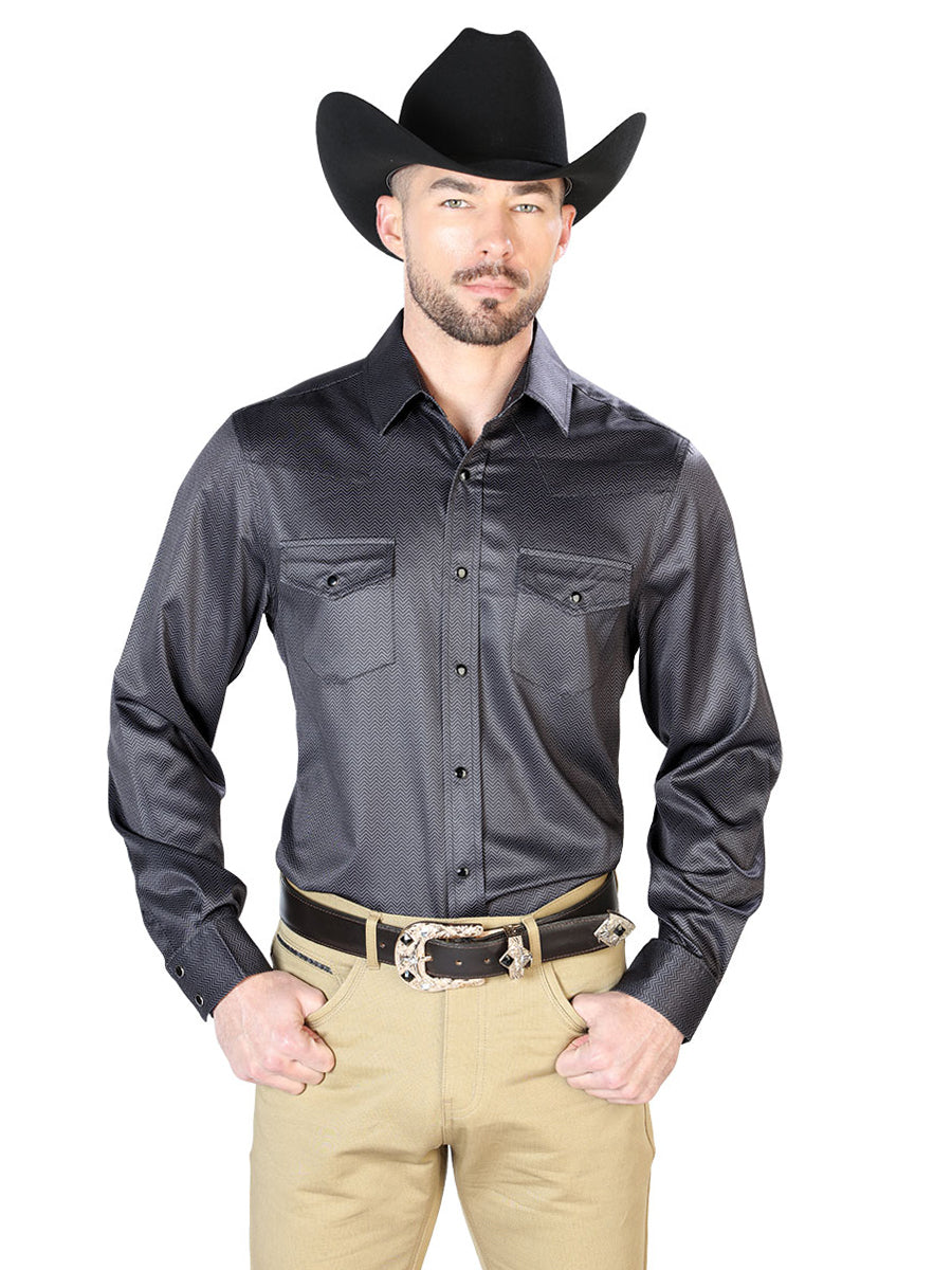 Casual Shirt Long Sleeve El Señor de los Cielos 51 97%Polyester 3%Lycra Black