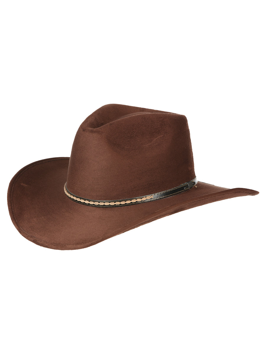 El General Suede Western Hat Dark Brown 44250