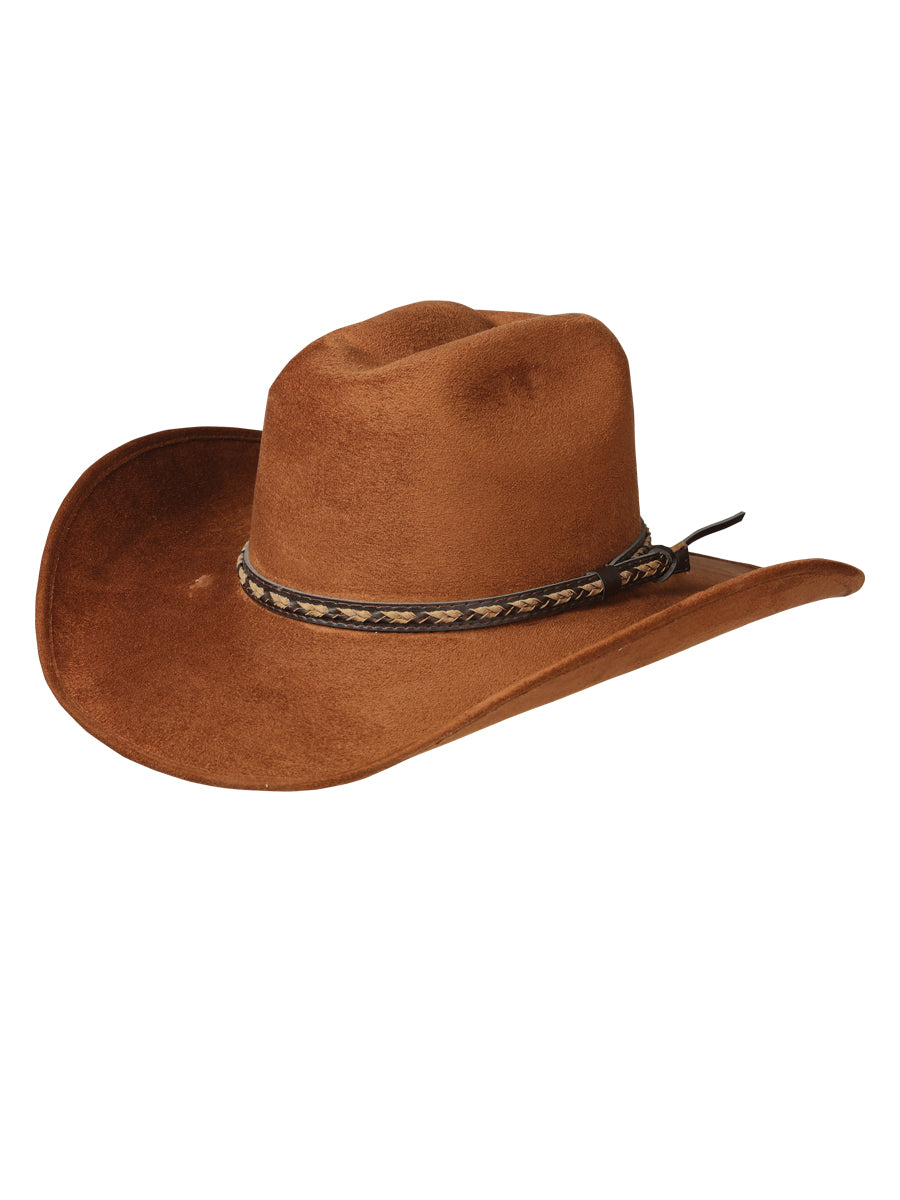 El General Suede Western Hat Dark Brown 44267