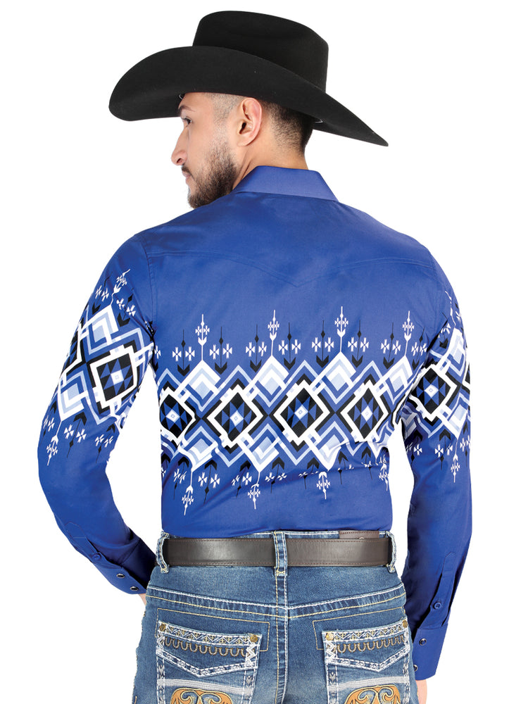 
                  
                    El General - Casual Long Sleeve Shirt - Blue 44449
                  
                