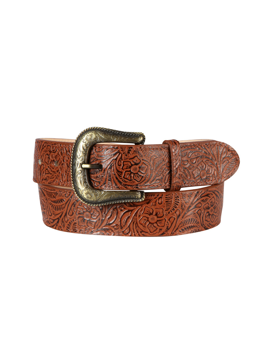 Women Denim Belt - El General -  Chiseled - Cognac 44637