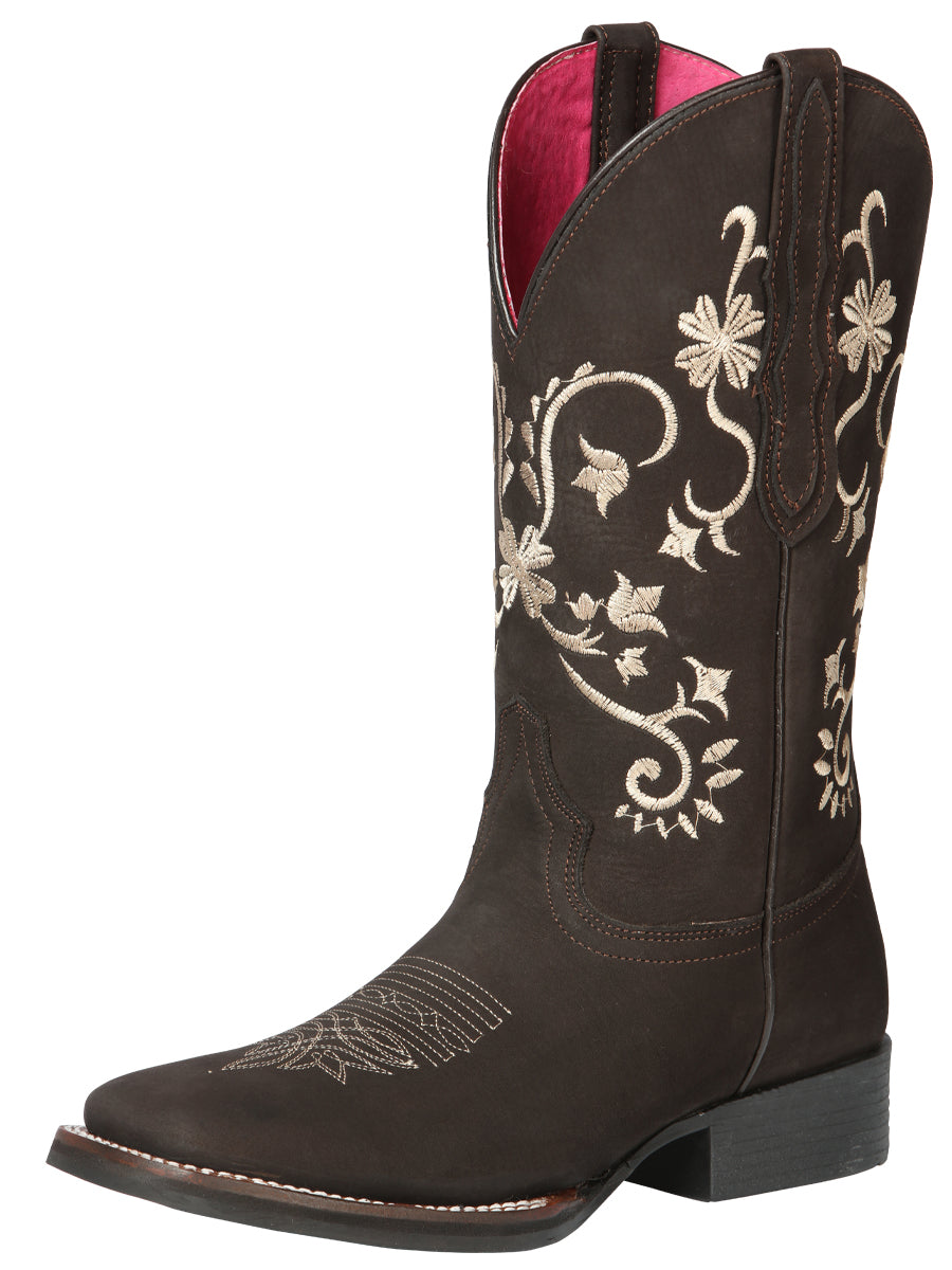 Cowboy Boot  - El Geneal Rodeo - Woman  - Nobuck Brown 44642