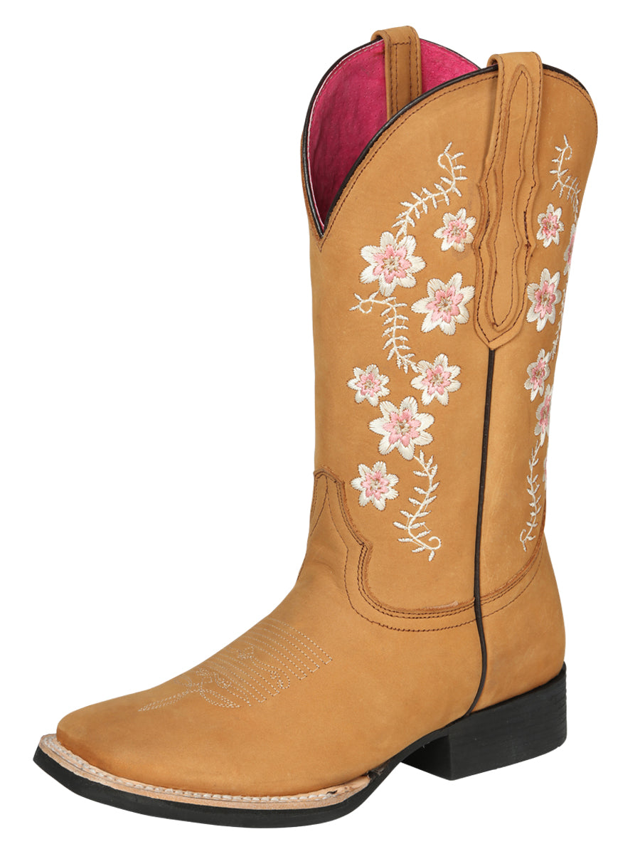 Cowboy Boot  - El Geneal Rodeo - Woman Nobuck - Peach 44644