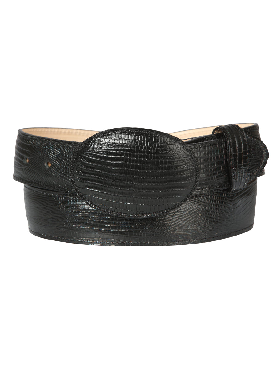 Cowboy Belt - El General  - Imitation Lizard - Black 44670