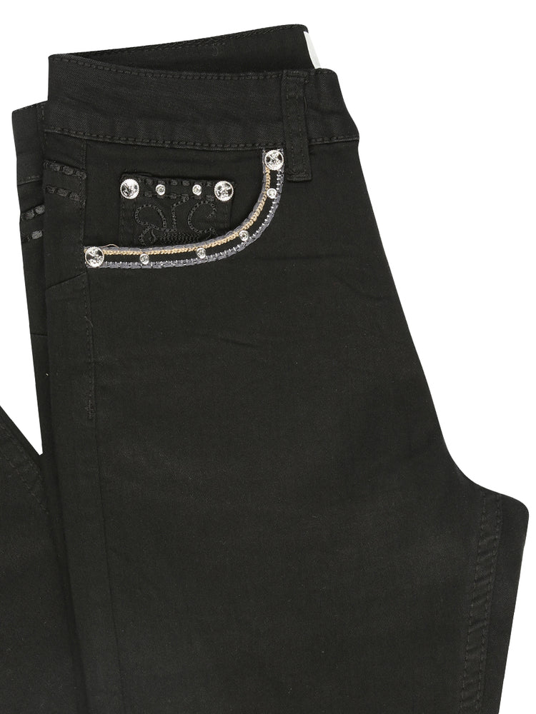 
                  
                    Centenario Hip-Up Bootcut Denim Jeans - Black 45320
                  
                