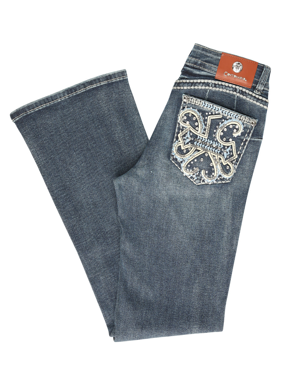 Centenario Hip-Up Bootcut Denim Jeans - Dark Blue 45321