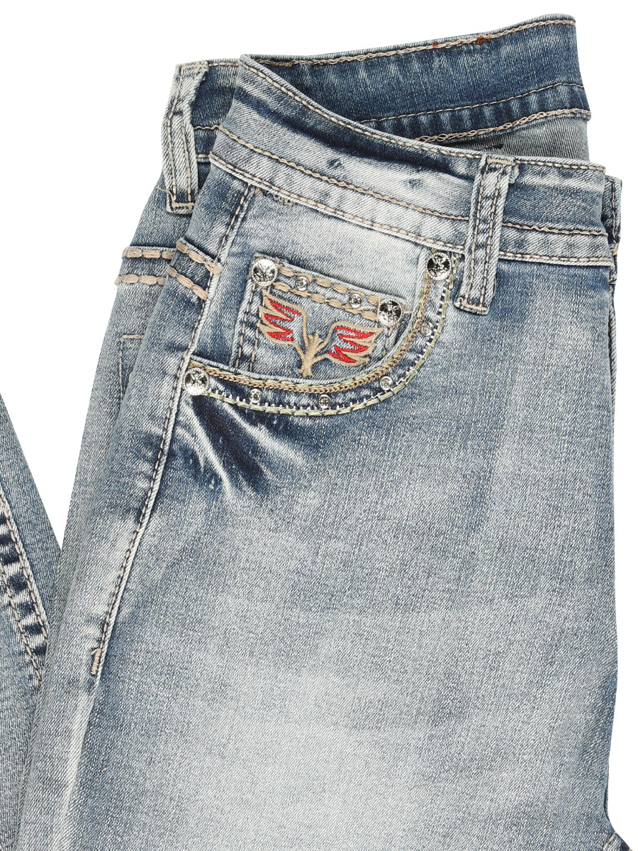 
                  
                    Centenario Bootcut Denim Jeans - Light Blue 45325
                  
                