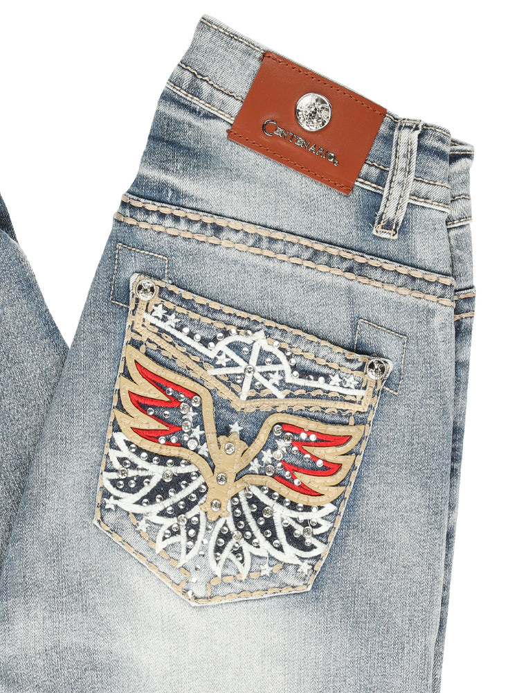 
                  
                    Centenario Bootcut Denim Jeans - Light Blue 45325
                  
                