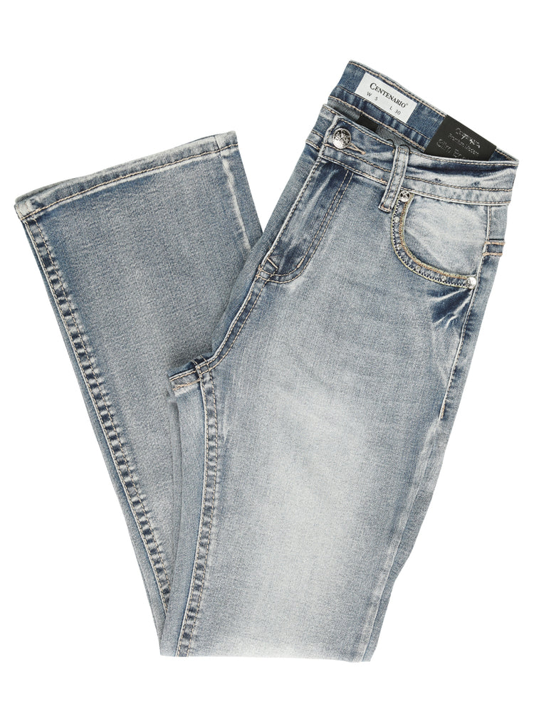 
                  
                    Centenario Bootcut Denim Jeans - Light Blue 45325
                  
                