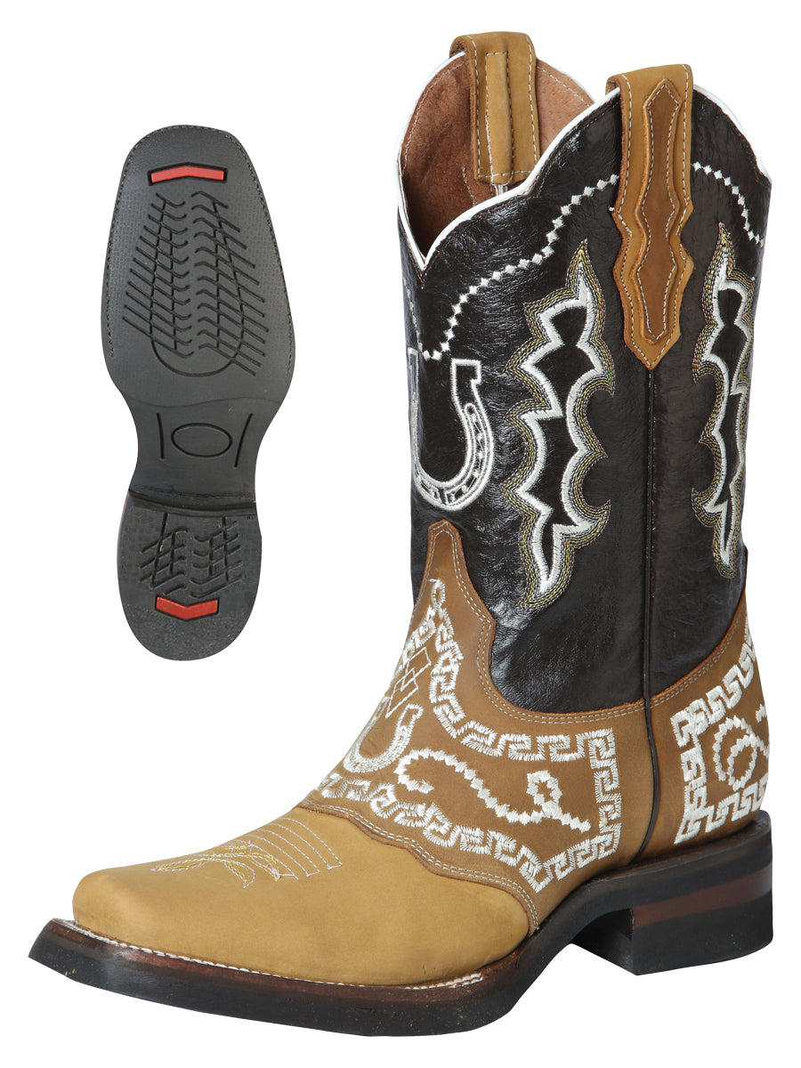 
                  
                    El General Rodeo Boot - Nobuck Honey with Embroidery 51111
                  
                