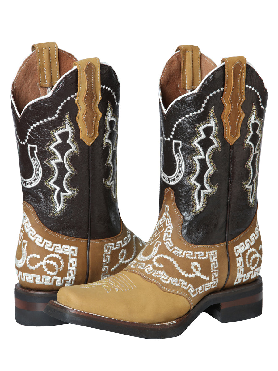 
                  
                    El General Rodeo Boot - Nobuck Honey with Embroidery 51111
                  
                