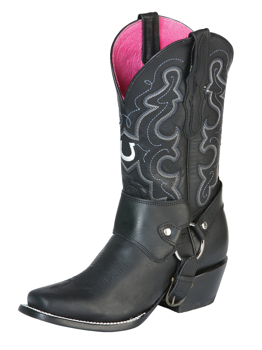 El General Womens Western Boot - Black 51135