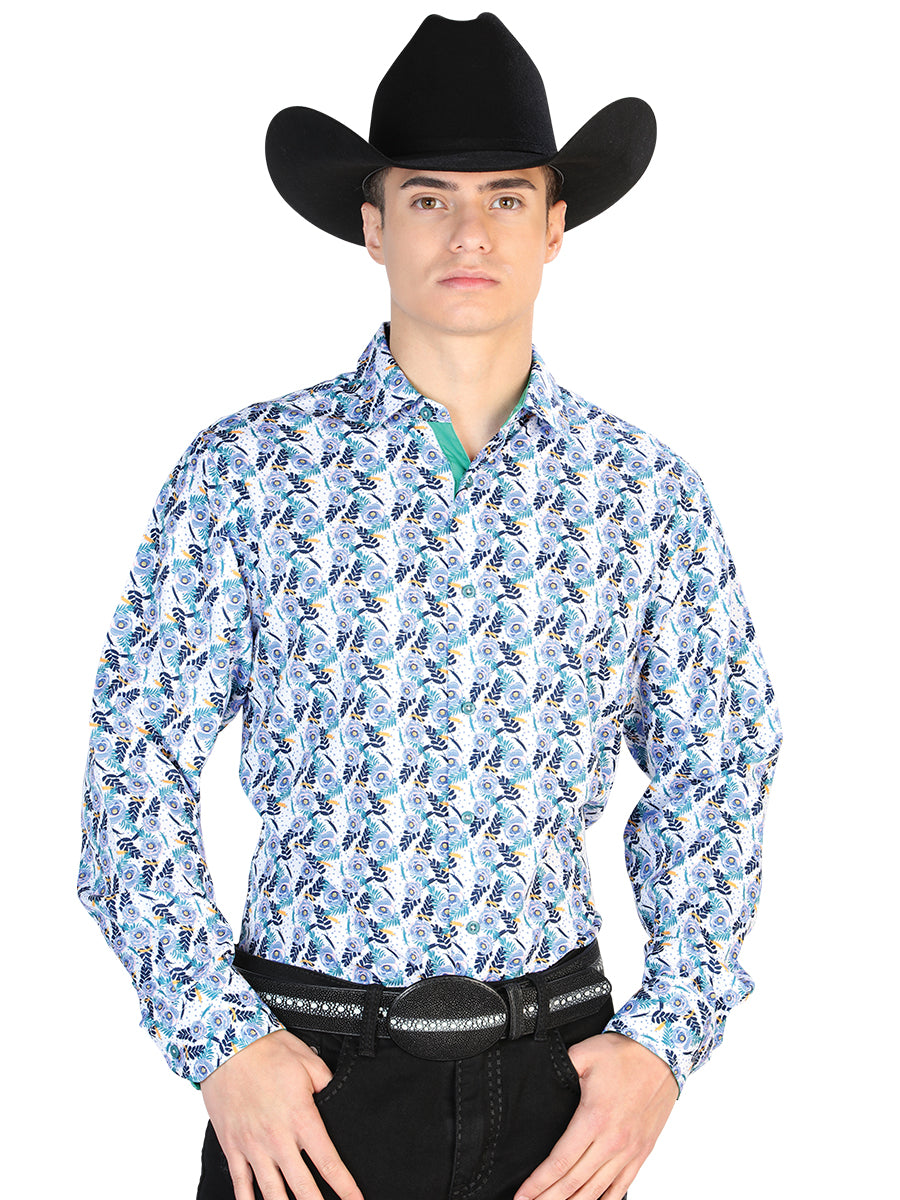 Casual Shirt L/ Sleeve CENTENARIO 7001 95% POLYESTER 5% SPANDEX WHITE