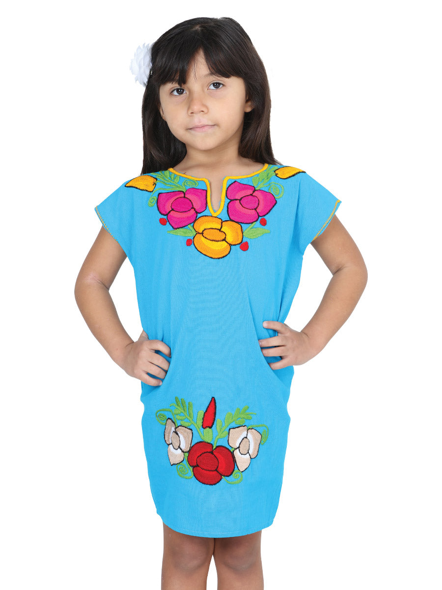 Mexican Girl's Dress  50% Cotton, 50% Polyester Black 601660