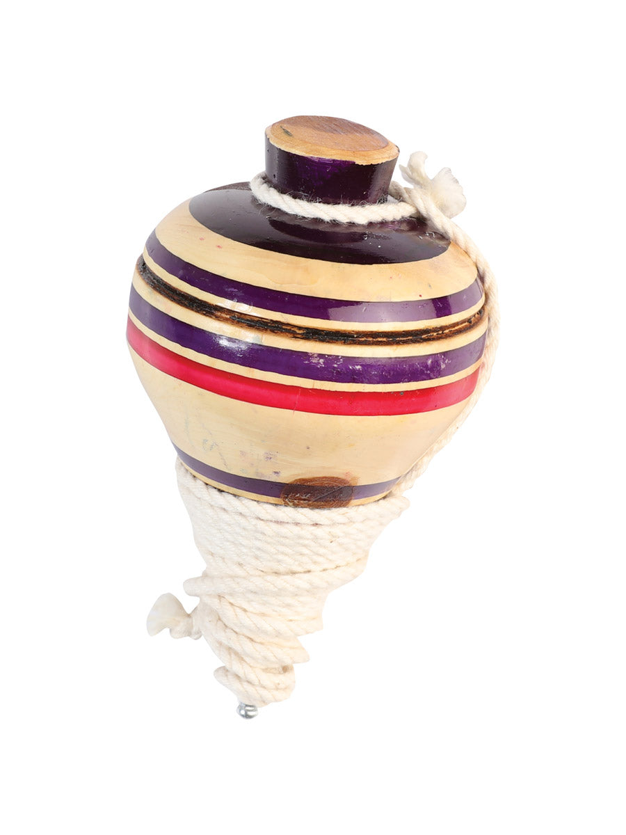 Mexican Artisanal Toy Trompo Wood Multicolor 602412