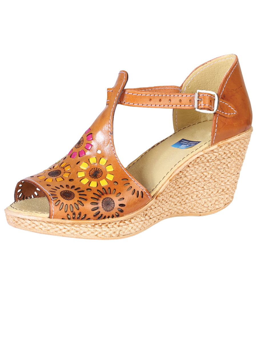 Mexican Artisanal Sandals Leather Natural 602487