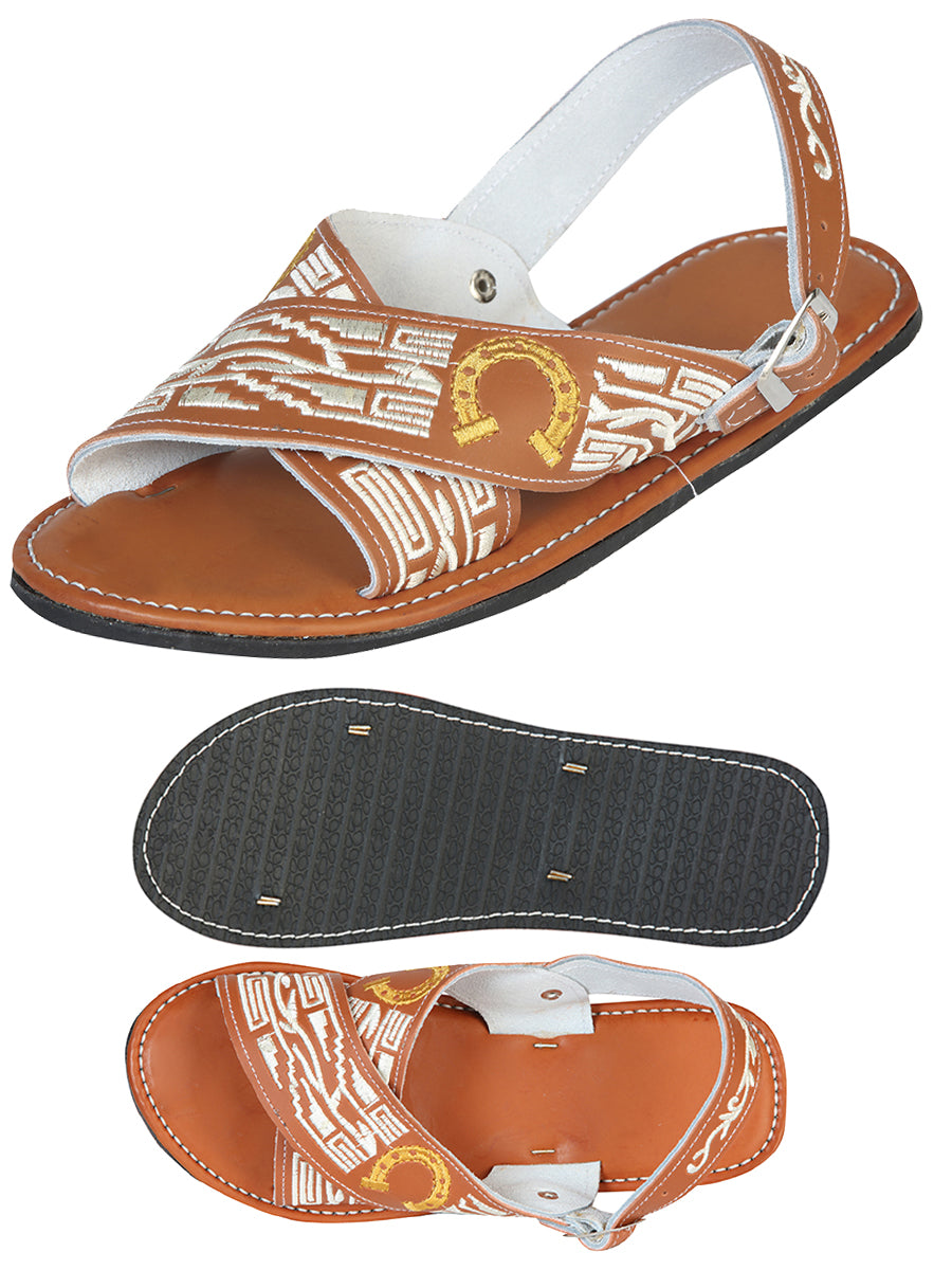 Artisanal Handmade Huarache - 50% leather and 50% Synthetic   Herradura -  Natural 603789