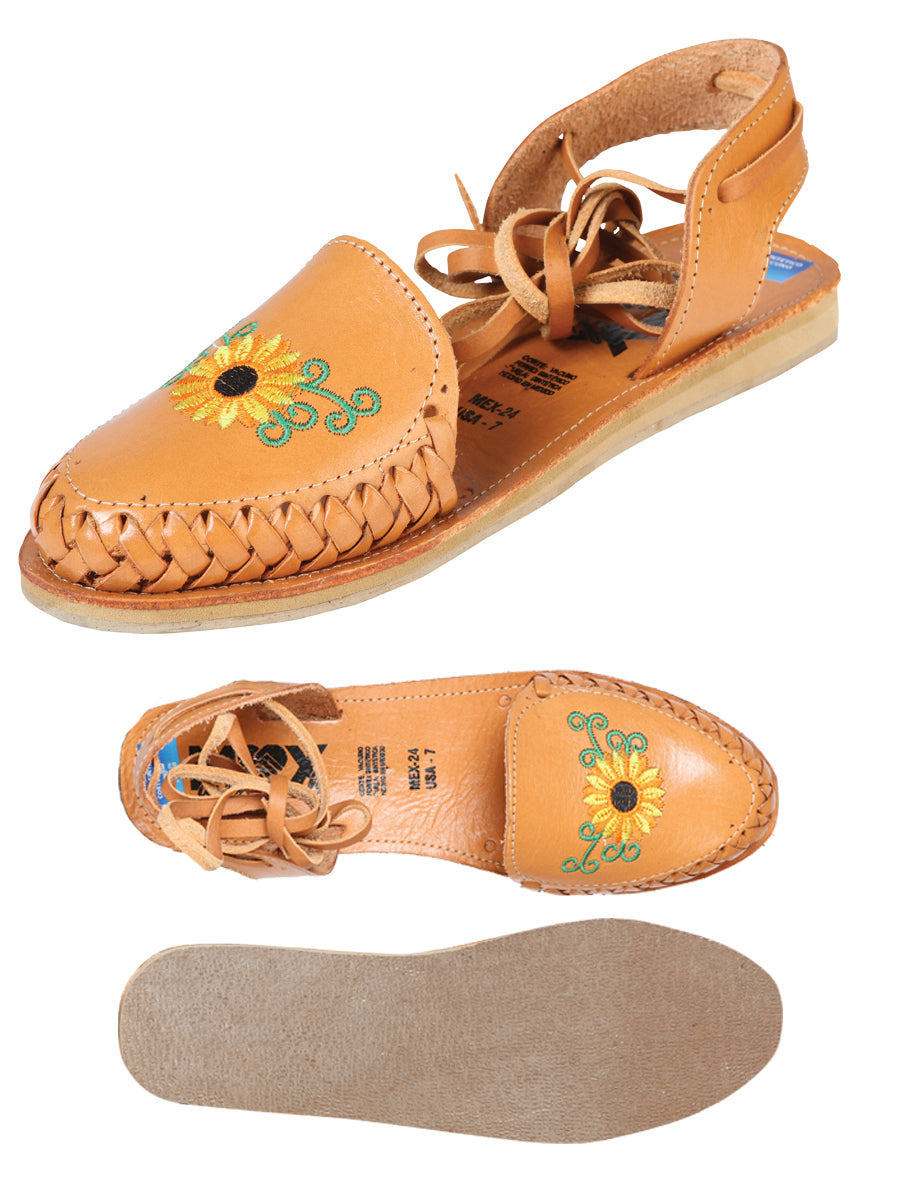 Mexican Artisanal Sandals Leather Tan 603920